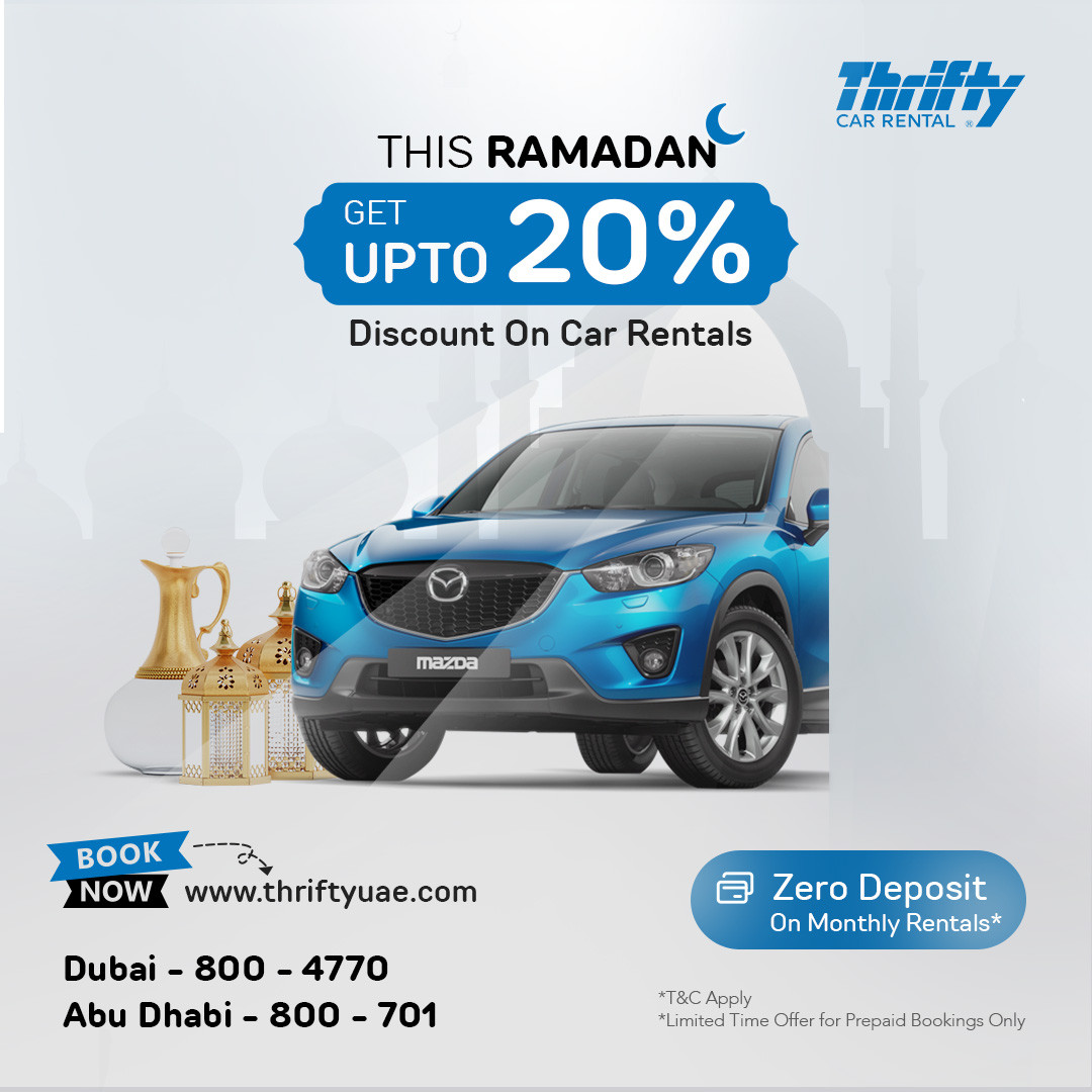 Best Car Rental Service in UAE Thrifty